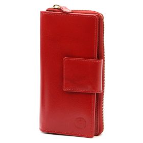    Gregorio ULV 7617 červená dámska kožená peňaženka 10 x 19,5 cm