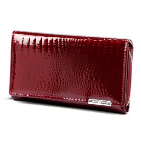    Jennifer Jones 5261-2 bordová dámska lakovaná peňaženka 16 x 9,5 x 3,8 cm