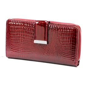    Jennifer Jones 5280-2 bordová lakovaná dámska peňaženka 16,5 x 9 x 3 cm