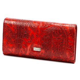    Alessio Nesca A55087 červená dámska kožená peňaženka 18,5 x 9,5 x 3,5 cm