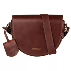    Kožená dámska taška cez rameno Burkely Edgy Eden X-Over hnedá, crossbody