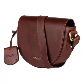    Kožená dámska taška cez rameno Burkely Edgy Eden X-Over hnedá, crossbody