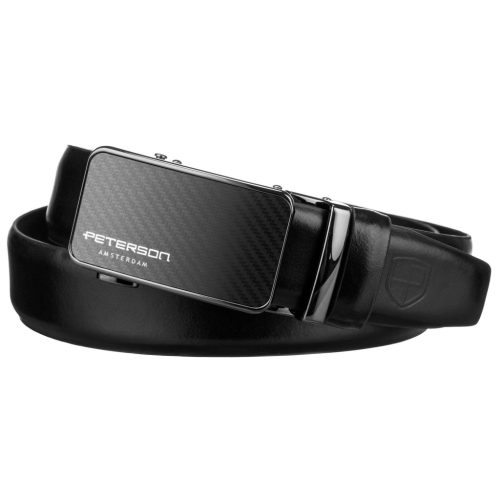 Peterson PTN A002 BLACK férfi marhabőr öv