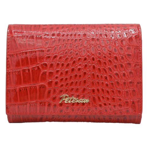  Dámska kožená peňaženka Peterson PTN CR-445 červená 12 x 9,5 x 2,8 cm