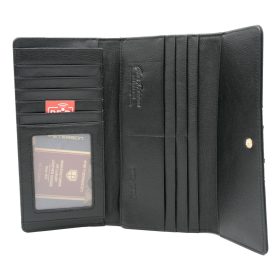    Dámska kožená peňaženka Peterson PTN ST-415 SNAKE čierna