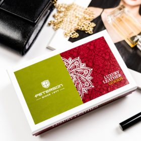    Dámska peňaženka Peterson PTN ST-415 SNAKE z hovädzej kože červenej farby