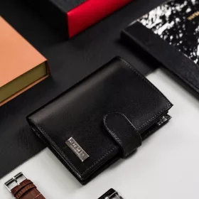    Peterson PTN 317Z-PR 2-1-1 Čierna pánska kožená peňaženka