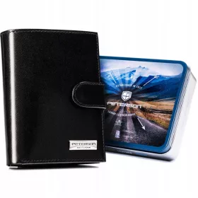    Peterson PTN 348Z-PR 2-1-1 Čierna pánska kožená peňaženka