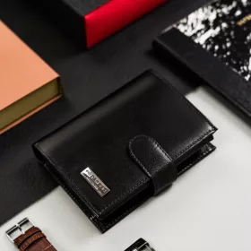    Peterson PTN 348Z-PR 2-1-1 Čierna pánska kožená peňaženka