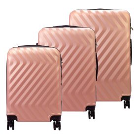    Pierre Cardin MED12 prášková farba abs 3-dielna sada kufrov 58, 68, 78 cm