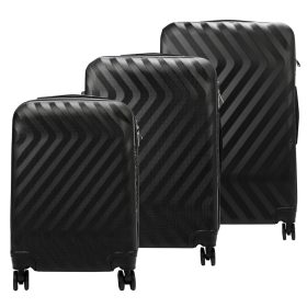    Pierre Cardin MED12 black abs 3-dielna sada kufrov 58, 68, 78 cm