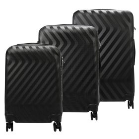    Pierre Cardin MED12 black abs 3-dielna sada kufrov 58, 68, 78 cm