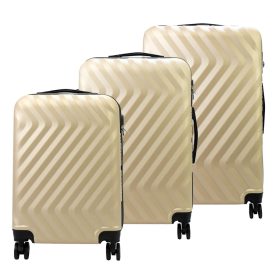   Pierre Cardin MED12 beige abs 3-dielna sada kufrov 58, 68, 78 cm