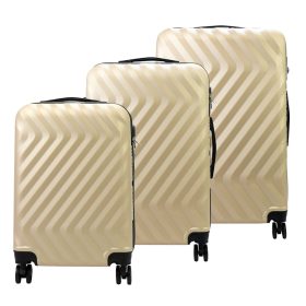    Pierre Cardin MED12 beige abs 3-dielna sada kufrov 58, 68, 78 cm