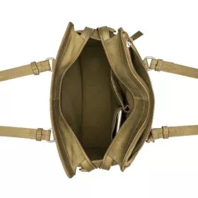    Burkely Cody zelená dámska kožená kabelka, taška cez rameno