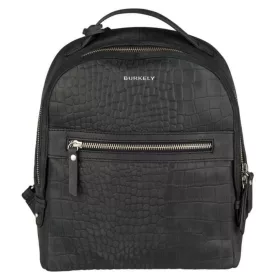  Čierny dámsky kožený ruksak Burkely Croco Cody