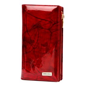    Gregorio BTS-124 červená dámska peňaženka z hovädzej kože 10 x 19 x 4 cm