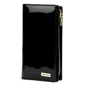    Gregorio LS-124 čierna dámska peňaženka z hovädzej kože 10 x 19,5 x 4 cm