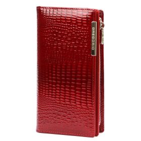    Červená dámska peňaženka z hovädzej kože Gregorio GF124