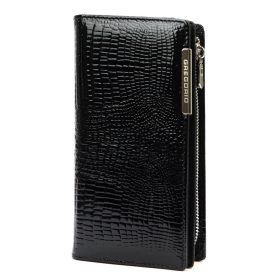    Dámska peňaženka z hovädzej kože Gregorio GF124 čiernej farby