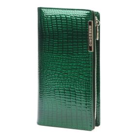    Dámska peňaženka z hovädzej kože Gregorio GF124 zelená