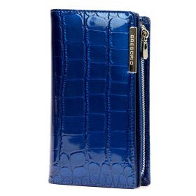    Dámska peňaženka z hovädzej kože Gregorio BC-124 modrá