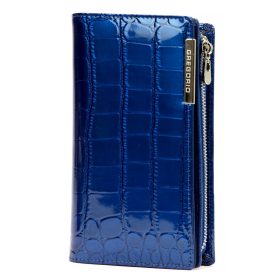    Dámska peňaženka z hovädzej kože Gregorio BC-124 modrá