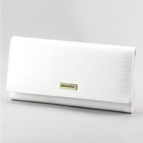    Gregorio GFW-100 biela dámska peňaženka z hovädzej kože 18,5 x 9,5 x 4 cm