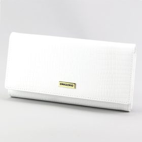    Gregorio GFW-102 biela dámska peňaženka z hovädzej kože 18,5 x 10 x 4 cm