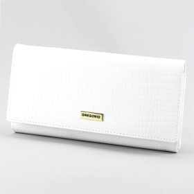    Gregorio GFW-102 biela dámska peňaženka z hovädzej kože 18,5 x 10 x 4 cm