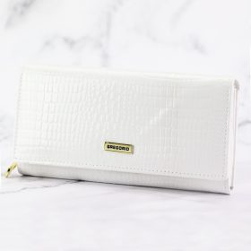    Gregorio GFW-106 biela dámska peňaženka z hovädzej kože 19 x 10 x 4 cm