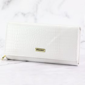    Gregorio GFW-106 biela dámska peňaženka z hovädzej kože 19 x 10 x 4 cm