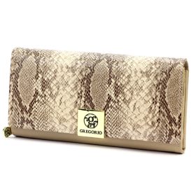    Gregorio SMC-106 béžová dámska peňaženka z hovädzej kože 19 x 10 x 3,5 cm