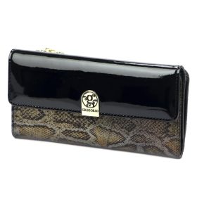    Gregorio SLM-127 čierna dámska peňaženka z hovädzej kože 19,5 x 10 x 4 cm