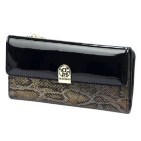    Gregorio SLM-127 čierna dámska peňaženka z hovädzej kože 19,5 x 10 x 4 cm