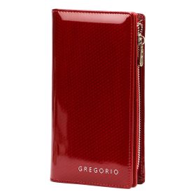    Červená dámska peňaženka z hovädzej kože Gregorio CB-124