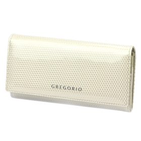   Gregorio CB-102 béžová lakovaná peňaženka pre ženy 18,5 x 10 x 4 cm