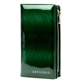    Gregorio FF-124 zelená dámska peňaženka z hovädzej kože 10 x 19,5 x 4 cm