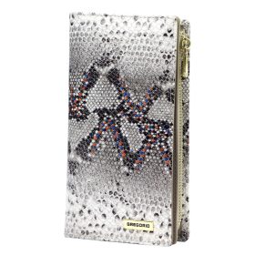    Gregorio SN-124 sivá dámska kožená peňaženka 10 × 19,5 × 4 cm