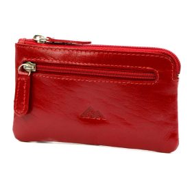    Dámska kožená kľúčenka EL FORREST 6030-480 červená 12,3 x 7,5 x 1,5 cm