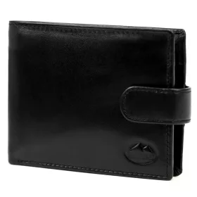    EL FORREST 709-67 RFID čierna pánska kožená peňaženka 13 x 9,5 x 3 cm
