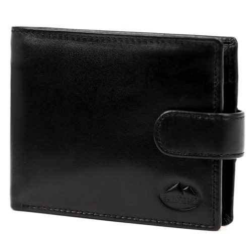  EL FORREST 709-67 RFID čierna pánska kožená peňaženka 13 x 9,5 x 3 cm