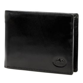    EL FORREST 709/A-67 RFID čierna pánska kožená peňaženka 12,5 x 9,5 x 3 cm