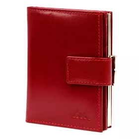    EL FORREST 872-480 RFID červená dámska kožená peňaženka 9 x 11,5 x 3 cm