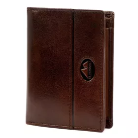    EL FORREST 914-22 RFID hnedá pánska kožená peňaženka 9 × 12 cm