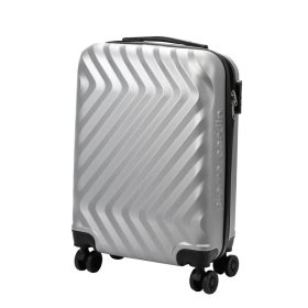    Pierre Cardin MED12 - 20 strieborný pevný kabínový kufor 38 x 58 x 21 cm