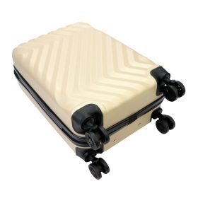    Pierre Cardin MED12 - 20 béžový pevný kabínový kufor 38 x 58 x 21 cm