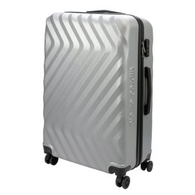   Pierre Cardin MED12 - 28 strieborný polyesterový kufor 48 x 78 x 26 cm