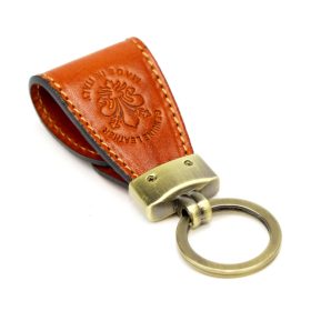    Prívesok na kľúče z koňakovej kože Florence BRE-4 10,5 x 2 x 3,8 cm