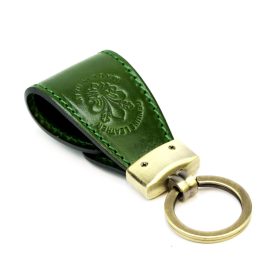    Kožená kľúčenka Florence BRE-4 zelená 10,5 x 2 x 3,8 cm